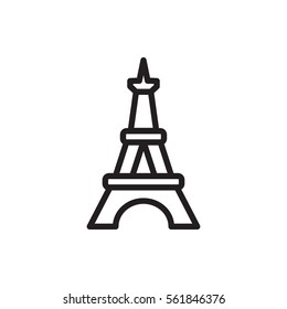 Eiffel Tower icon illustration isolated vector sign symbol