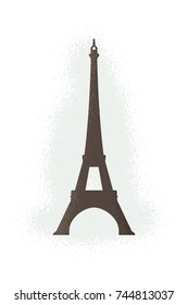 Eiffelturm-Symbol. Geräuschgefühl. Vektorgrafik