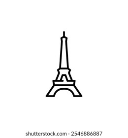 Eiffel Tower icon. Simple Eiffel Tower icon for social media, app, and web design. Vector illustration