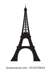 Eiffel tower icon, Travel and holiday symbols