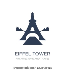 Eiffel tower icon. Trendy flat vector Eiffel tower icon on white background from Architecture and Travel collection, vector illustration can be use for web and mobile, eps10