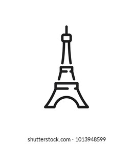 Eiffel tower icon vector