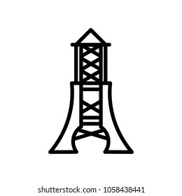 eiffel tower icon vector