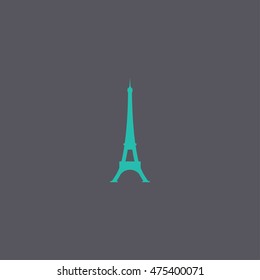 Eiffel tower icon. Vector concept illustration for design.