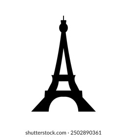 Eiffel Tower icon, vector design