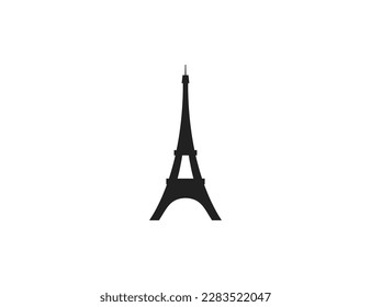 Eiffel tower icon. Vector illustration.