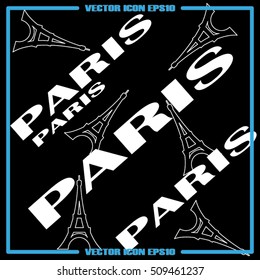 eiffel tower icon vector illustration EPS 10