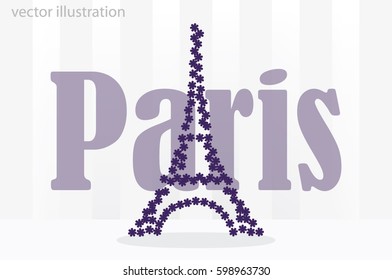 eiffel tower icon vector illustration EPS 10