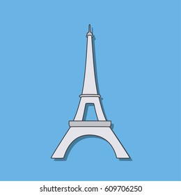 Eiffel tower icon, vector illustration design.