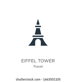 Eiffel tower icon vector. Trendy flat eiffel tower icon from travel collection isolated on white background. Vector illustration can be used for web and mobile graphic design, logo, eps10