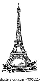Eiffel tower illustration