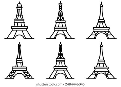 Eiffel Tower illustration capturing the beauty of Paris in detailed illustrations