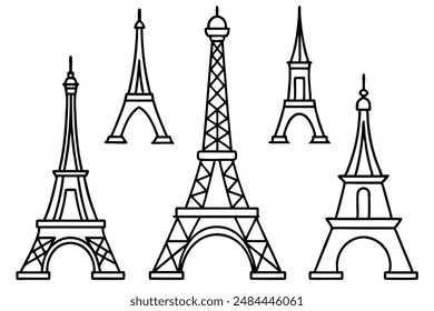 Eiffel Tower illustration depicting the elegance of Paris in beautiful designs