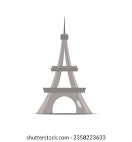 vector de ilustración de torre de eiffel aislado