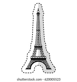 eiffel tower isolated icon