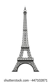 eiffel tower isolated icon design, vector illustration  graphic 