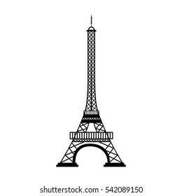 eiffel tower isolated icon vector illustration design