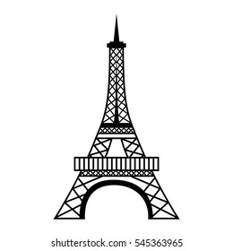 eiffel tower isolated icon vector illustration design