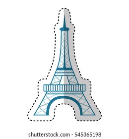 eiffel tower isolated icon vector illustration design