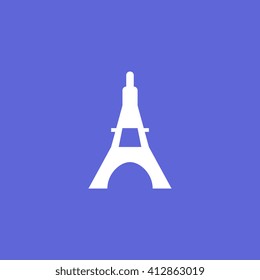 Eiffel tower isolated vector illustration, it is easy to edit and change.
