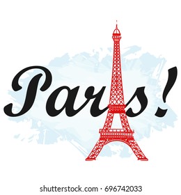 Eiffel tower isolated vector illustration, it is easy to edit and change.

