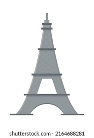 eiffel tower landmark icon isolated