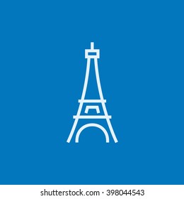 Icono de la línea de la Torre Eiffel.