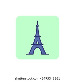 Eiffel Tower line icon. Sightseeing, tall, construction. Landmark concept. Vector illustration can be used for topics like architecture, travel destination, Paris