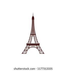 Eiffel Tower  logo design template vector