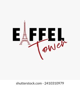 eiffel tower logo design vector