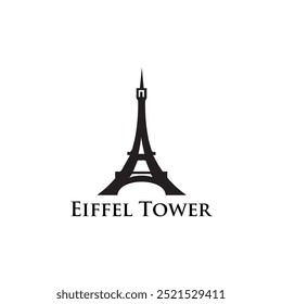 Torre Eiffel Logo Vetor Minimalista