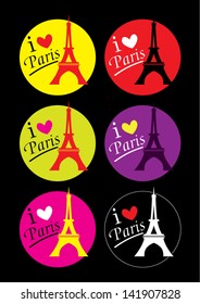 Eiffel tower - I love Paris message