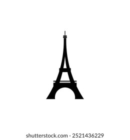 design de ícone minimalista da torre eiffel