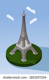 An Eiffel tower in paris