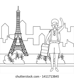 Eiffel tower of Paris design