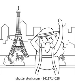 Eiffel tower of Paris design