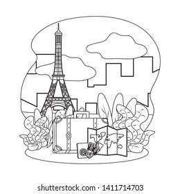 Eiffel tower of Paris design