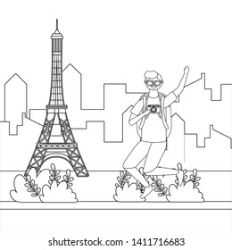 Eiffel tower of Paris design