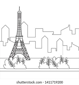 Eiffel tower of Paris design