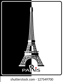 Eiffel Tower in Paris , Europe