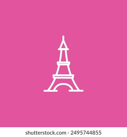 Eiffel tower Paris flat vector design