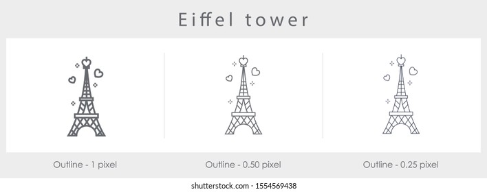 
Eiffel Tower in Paris, France - art