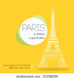 Eiffel Tower, Paris. France | Famous Landmarks From Around The World.
