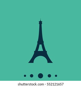 Eiffel Tower, Paris. France. Flat illustration. Tower icon.