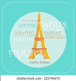 Eiffel Tower Paris icon
