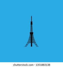 The Eiffel Tower paris icon vector