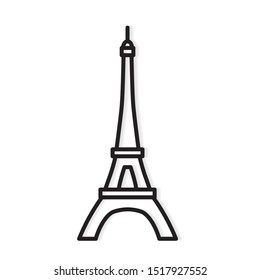 Eiffel tower Paris icon- vector illustration