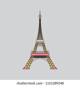 Eiffel tower in Paris landmark