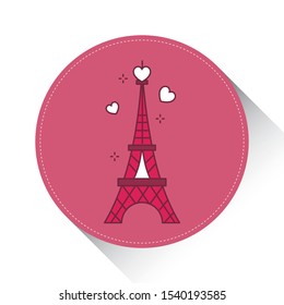 
Eiffel tower paris monument isolated