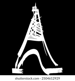 Eiffel tower in Paris sketch